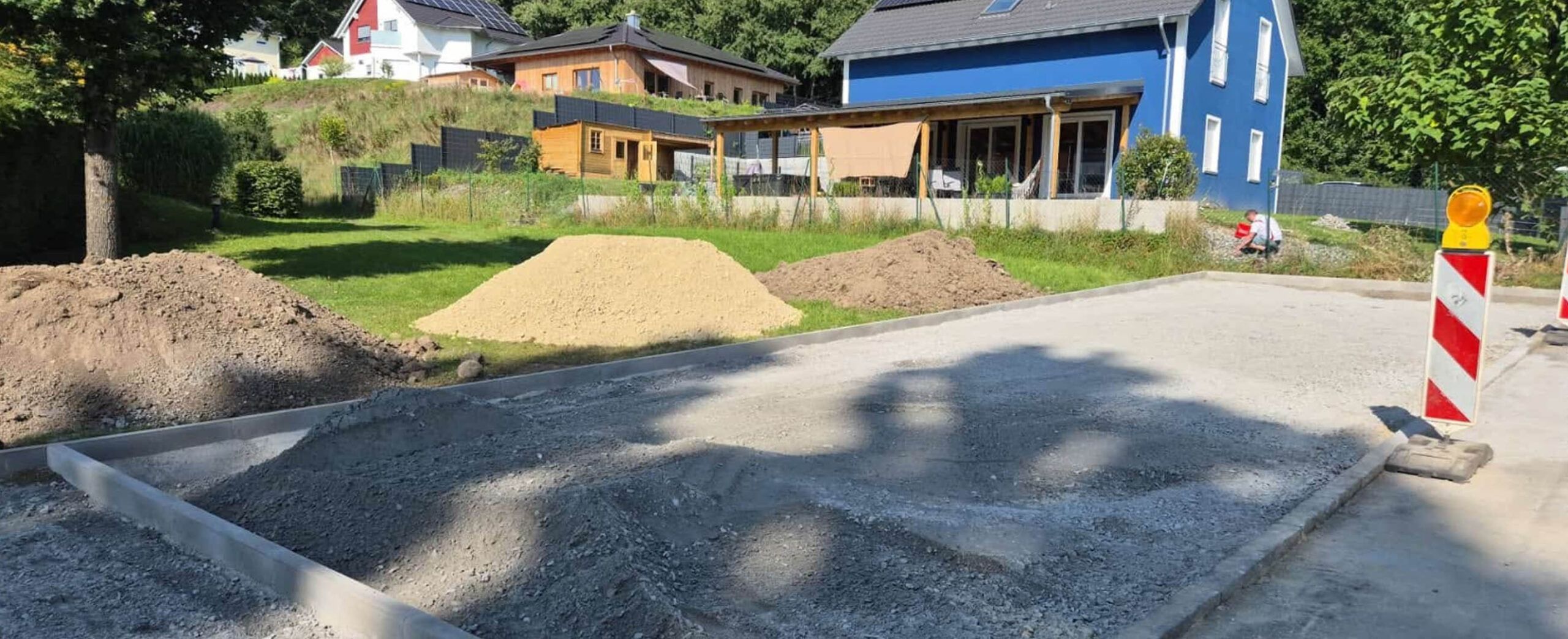 Bagger-Arbeiten-Fluss